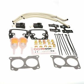 Crrk73 2x Carburetor Carb Rebuild Kit For Johnson Evinrude V4 85 90 100 115 125 140 Hp