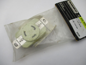 305crr Marinco Dock Receptacle 3-wire Locking Female 30a 125v Yellow