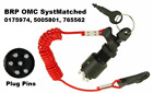 0175974 765562 5005801 Brp Omc Johnson Evinrude Ignition Switch Lanyard Up