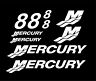 8hpmercury Mercury Hp Outboard Cowling Decal Set Boat Motor Replacement Decals