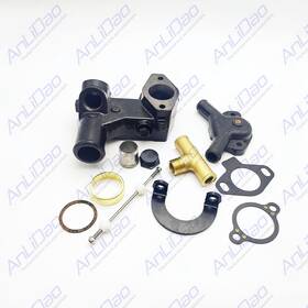87290a23 Aftermarket Fit For Mercruiser Chevy 305 350 V8 New Thermostat Housing Assy 16413a3