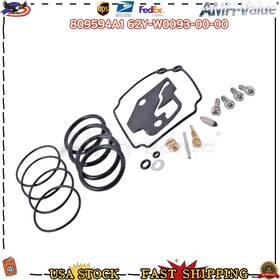 62y-w0093-00-00 Amh-value 600-12 For Mercury Yamaha 809594a1 New Carburetor Rebuild Kit