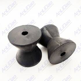 50-56310 Anlidao 2pcs Repl 4 Inch Mounting Width Boat Trailer Black Molded Rubber Bow Stop Roller