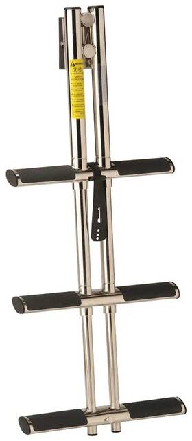 Attwood Corp 19844 Telescoping 3 Step Sport Dive Ladder Compact Marine Access Safety