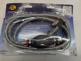 Bass Pro Shops 727728633425 Outboard Universal Fuel Line Assembly For Yamaha 3/8 Inch X 6ft