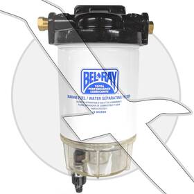 Sv37880 Bel-ray Universal Outboard Water Separating Fuel Filter With Clear Bowl