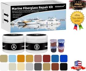 Branded 705353023590 Fiberglass Boat Repair Kit Gel Coat For Boats Marine Re