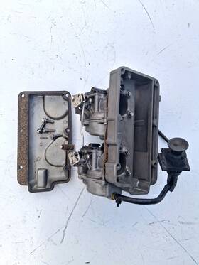 5005370 Brp Evinrude Johnson 40 Hp Carburetor Set With Air Box
