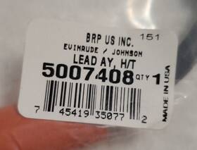 5007408 Brp Us Inc. Evinrude/johnson High Tension Lead Assembly P/n