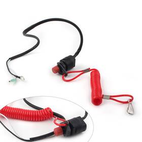 Cbdtimes 550746276578 Boat Outboard Engine Kill Stop Switch With Safety Tether Lanyard Universal