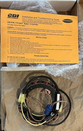 173-3837 Cdi Omc Johnson Evinrude Stator 6 Cyl 9 Amp 89-91 150hp Cx Jl Tl Tx 583837