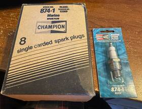 Rl82c Champion 874-1 New Spark Plug Box Of 8 Sealed
