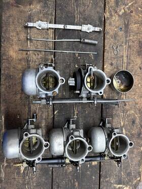 F498061-1 Chrysler F481061-1 Wb-26b 1975-1982 Carburetor Set 75 90 Hp 3 Cyl - For Parts