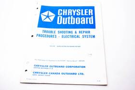 Ob1029s Chrysler Outboard Trouble Shooting And Repair Procedures Electrical System 9.9 Hp
