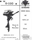 K550 Clinton Parts List Owners