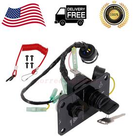 704-82570-01-00 Correctpartner New Outboard Single Engine Key Switch Assembly Panel For Yamaha