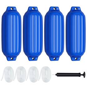 O078lsa20974 Costway 23 Inch Boat Fenders Hand Inflatable Marine Bumper Shield Protection Pack Of 4