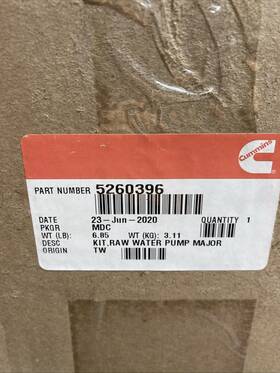 5260396 Cummins / Kit Raw Water Pump Major
