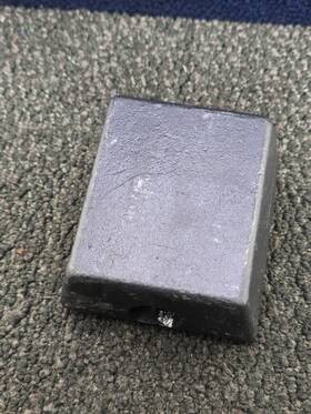 2101zs Cw G-978 Heavy-duty Fitting Anode Block 4-1/4 Inch W X 4-1/2 L 2-3/4 H