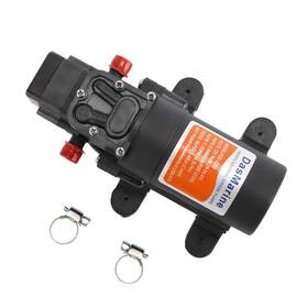 Dasmarine 733810576761 Diaphragm Water Pressure Pump With 2 Hose Clamps 12v 1.1 Gpm 35