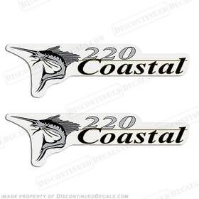 B-wc-c-220 Discontinueddecals Fits Wellcraft Coastal 220 Logo Boat Decals Set Of 2