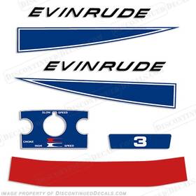 E-3-68 Discontinueddecals Fits Evinrude 1968 3hp Decal Kit