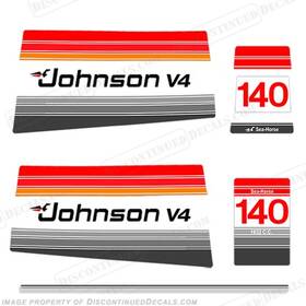 J-140-80 Discontinueddecals Fits Johnson 1980 140hp Decals