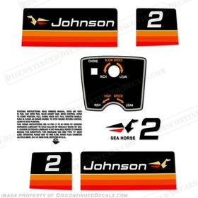 J-2-74 Discontinueddecals Fits Johnson 1974 2hp Decals