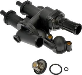 902-319 Dorman Engine Coolant Thermostat Housing Assembly Compatible Black