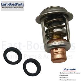 833072003 East-boat-parts 833072 143 F Thermostat For Mercury 2 Stroke 6 Cyl 3.0l 200 225 250 300 Hp