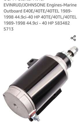 E05117201cp Eccpp Starter For Evinrude Johnson Outboard Marine 70hp E70el E70tl 1980-1996