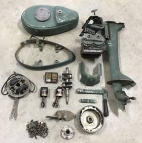 57158601 Elgin Vintage 1946 Sears Outboard Boat Motor 5.5hp Model Parts