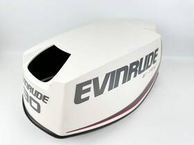 0285826 Evinrude 2015 30 Hp 2 Stroke Outboard Top Cowling White Oem