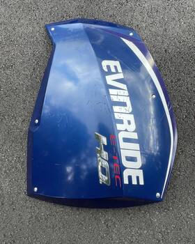 0285883 Evinrude 0286137 2014 225 Hp G2 E-tec Outboard Starboard Side Panel Blue