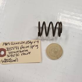 308070 Evinrude 305591 Vernatherm Valve And Spring Thermostat 1969 115hp V-4