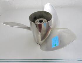 345037 Evinrude Oem 14 X 24 Xl Rh 3 Blade Stainless Steel Propeller 0720