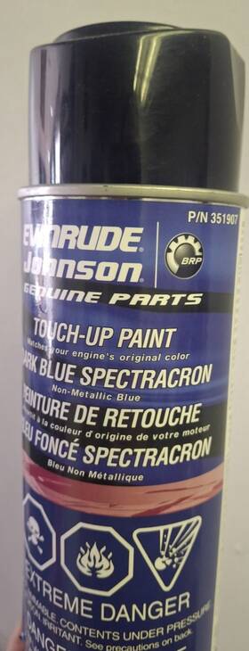 351907 Evinrude Johnson Touch Up Paint Dark Blue Spectracron Non Metallic