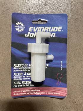 397715 Evinrude Johnson/evinrude Fuel Filter Fits 5/16 Inch Hose