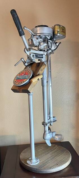 4145-04149 Evinrude Vintage 1937 Elto Inch Ace 1.4 Hp Outboard Motor In Very Clean Condition