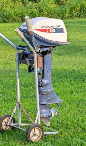 61020-j14770 Evinrude Vintage 6hp Fisherman Outboard Motor Estate Find 6 Hp Boat Read