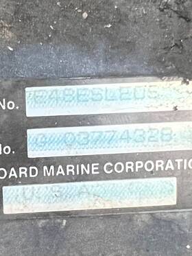 E48elseus Evinrude 96 48 Spl Outboard With Controls Tilt/trim Leaks Lower Motor Runs