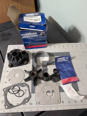 0438602 Evinrude Johnson Brp Omc Water Pump Kit 70 Hp 438602 Nos