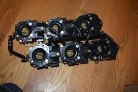 E-339554 Evinrude Mx339554 Johnson V8 200 225 Hp Carburetor Assembly Set Of 6 Carbs Omc