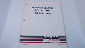 90-823798 Force Outboards 1983 1984 1985 1986 - 1989 Service Bulletin Collection
