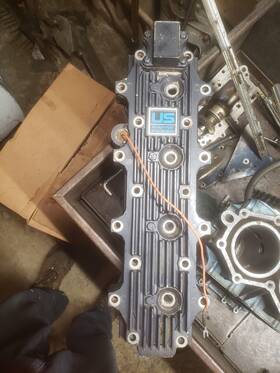 900-819777t4 Force 120 Hp 125 Outboard Motor Cylinder Head And Cover Oem