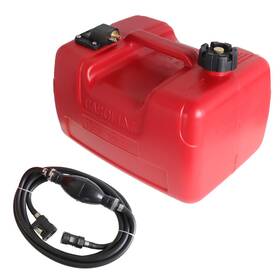 Tl21909q Golfpartstore 12l/3 Gallon Marine Boat Fuel Tank Plastic Outboard Gas With Hose New