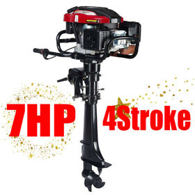 Okuk201812271424 Hangkai 7hp 4stroke Outboard Motor Boat Engine With Air Cooling 196cc Long Shaft