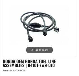 04101-zw9-010 Honda Oem Fuel Line Assemblies