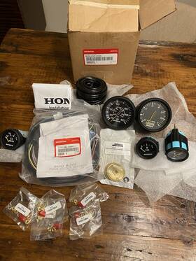 06300-zw5-010za Honda Oem Marine Instrument Gauge Set Kit Speed Tach Fuel Volt