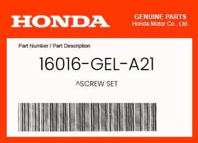 16016-gel-a21 Honda Genuine Screw Set -